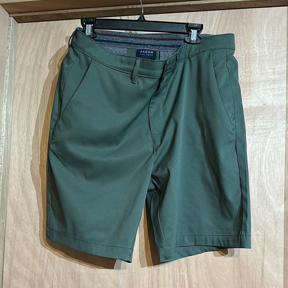 Jachs New York Green Flat Front Shorts for Casual Comfort